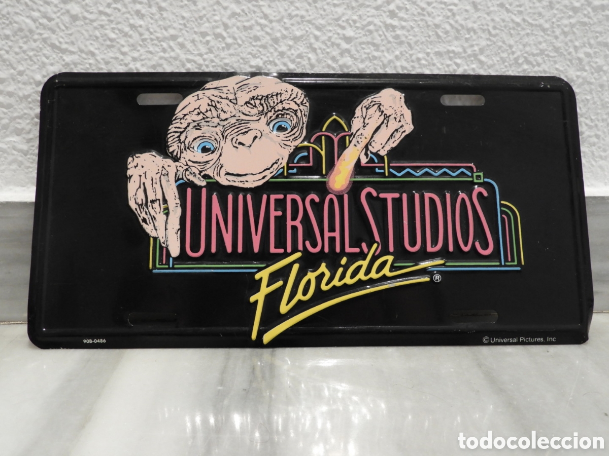 Carteles: Placa de Matr&iacute;cula E.T. El Extraterrestre - Universal Studios Florida - Foto 1