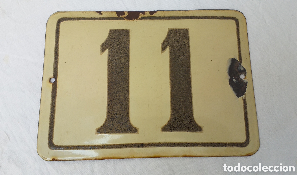 Carteles: Placa-Chapa de metal esmaltada n&deg; 11 - Foto 1