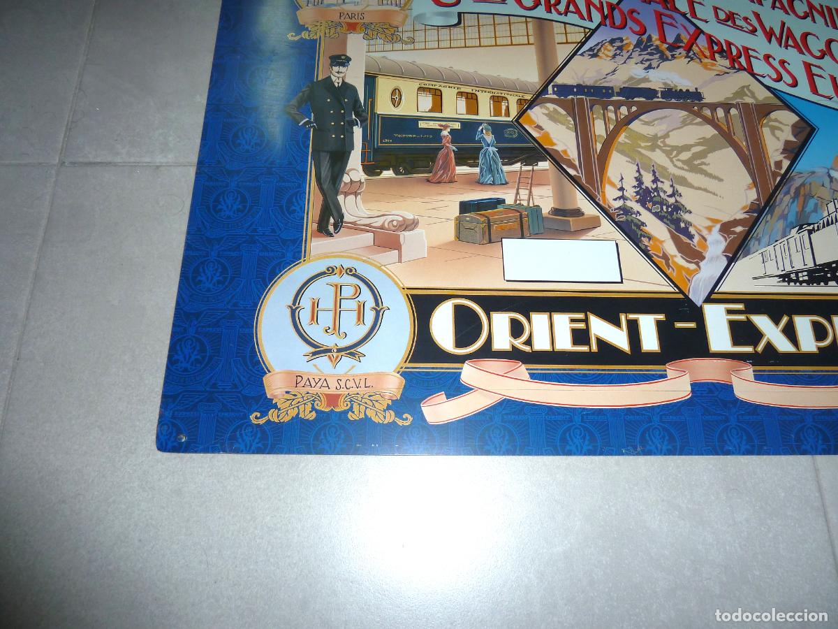 Carteles: Cartel-placa de metal Orient Express - Foto 5