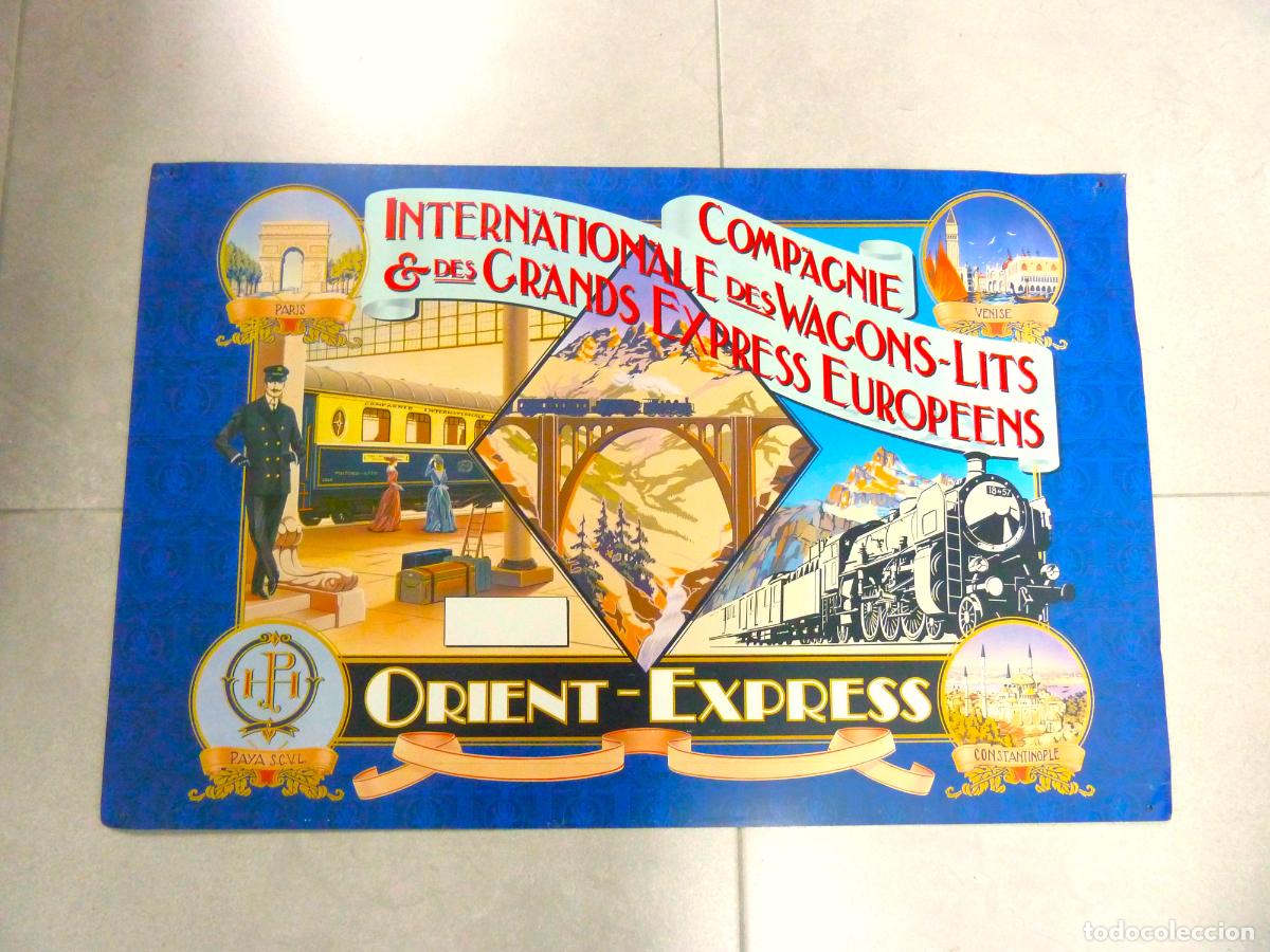 Carteles: Cartel-placa de metal Orient Express - Foto 1