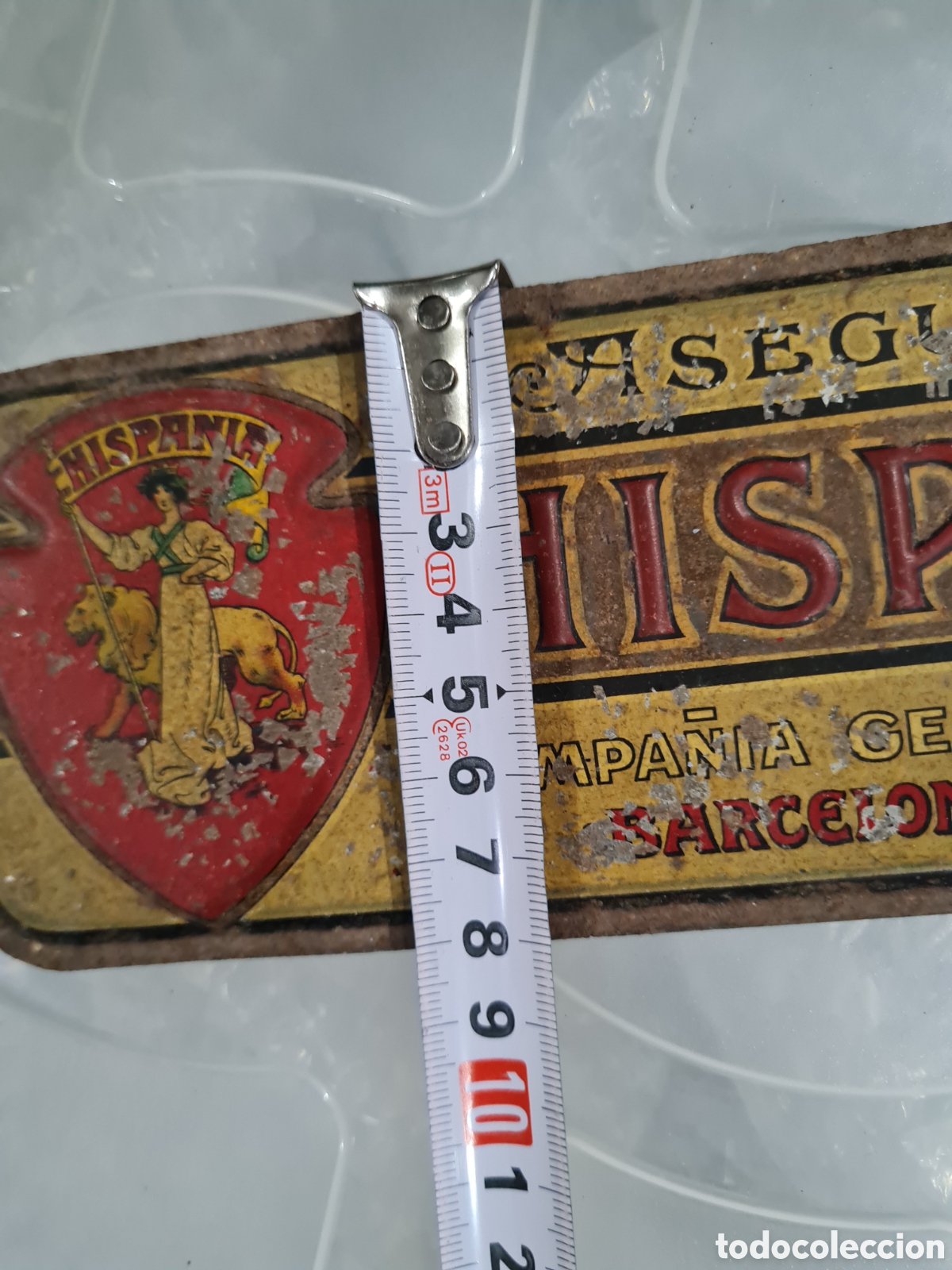 Carteles: Antigua chapa HISPANIA - Foto 6