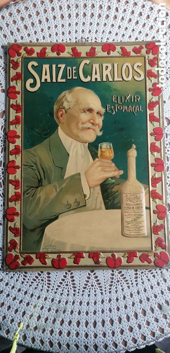 Carteles: Chapa Saiz de Carlos, elixir estomacal - Foto 1