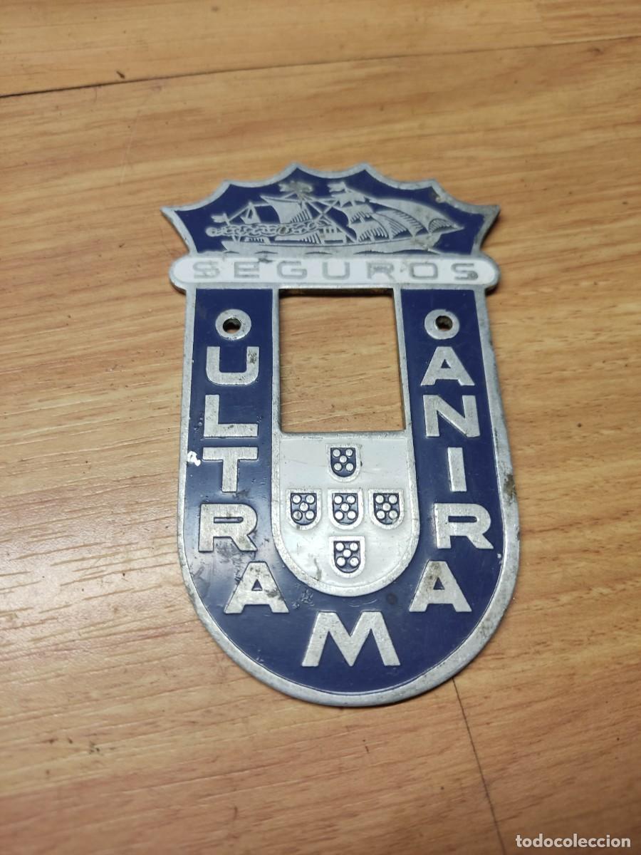 Plakate: Placa met&aacute;lica Seguros Ultramarina