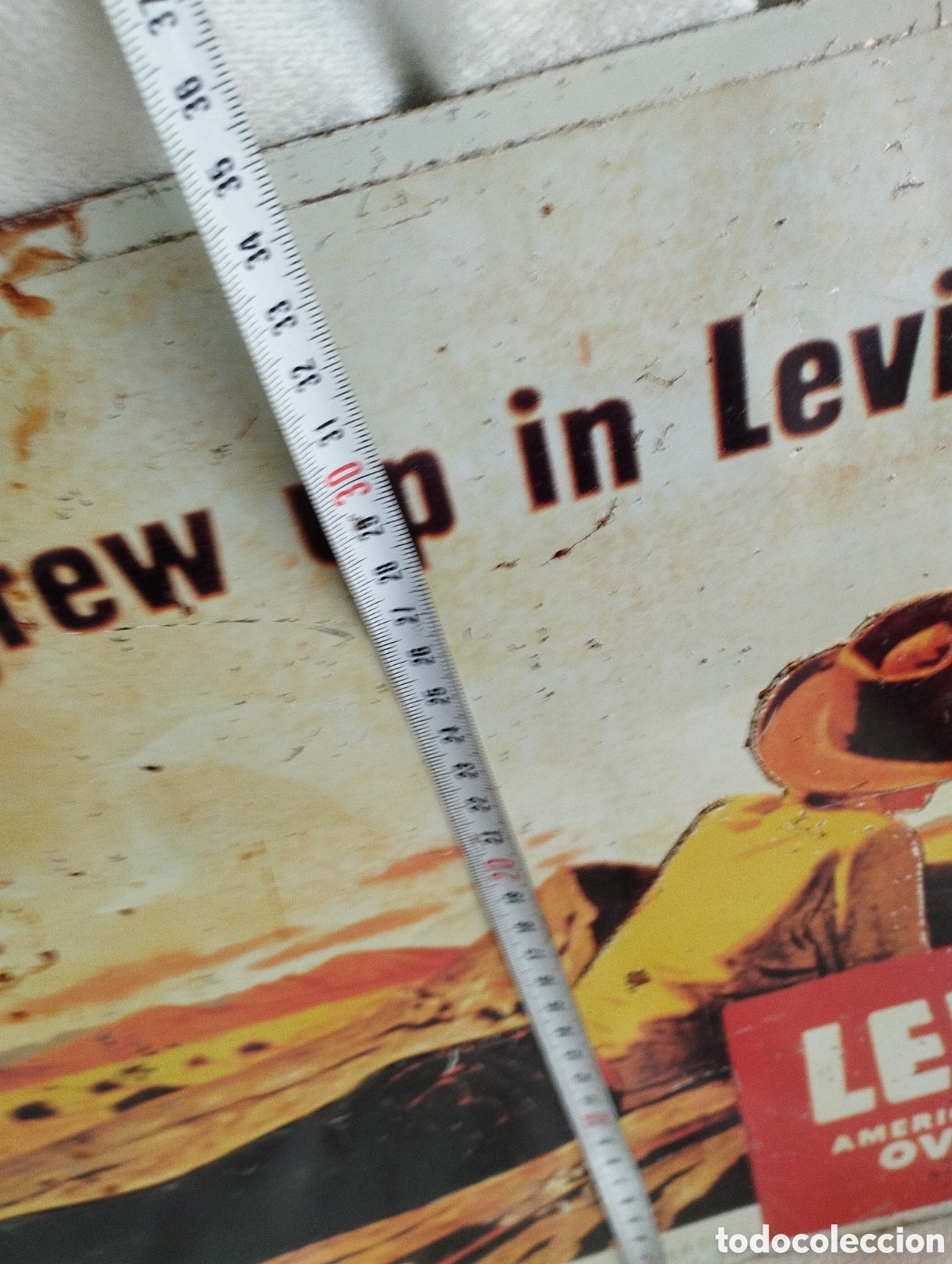 Carteles: C&aacute;rtel hojalata Levis. - Foto 5