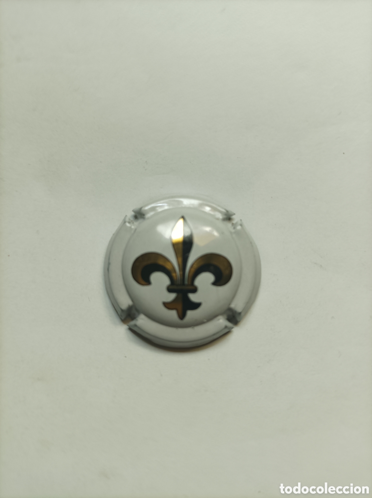 Carteles: FLOR DE LIS. CHAPA PLACA CAVA. - Foto 1