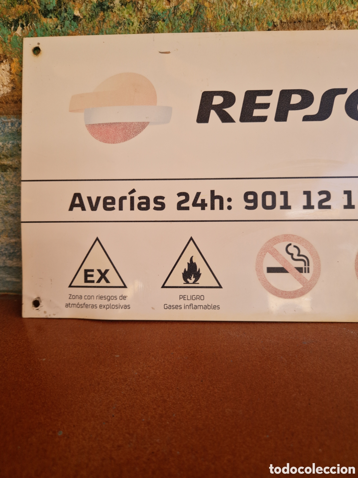 Carteles: Cartel Placa Repsol chapa - Foto 2