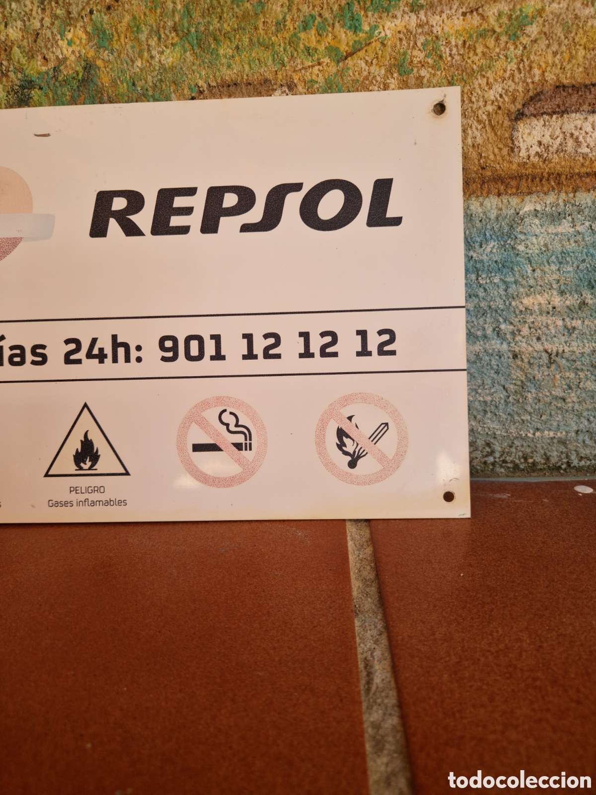 Carteles: Cartel Placa Repsol chapa - Foto 3