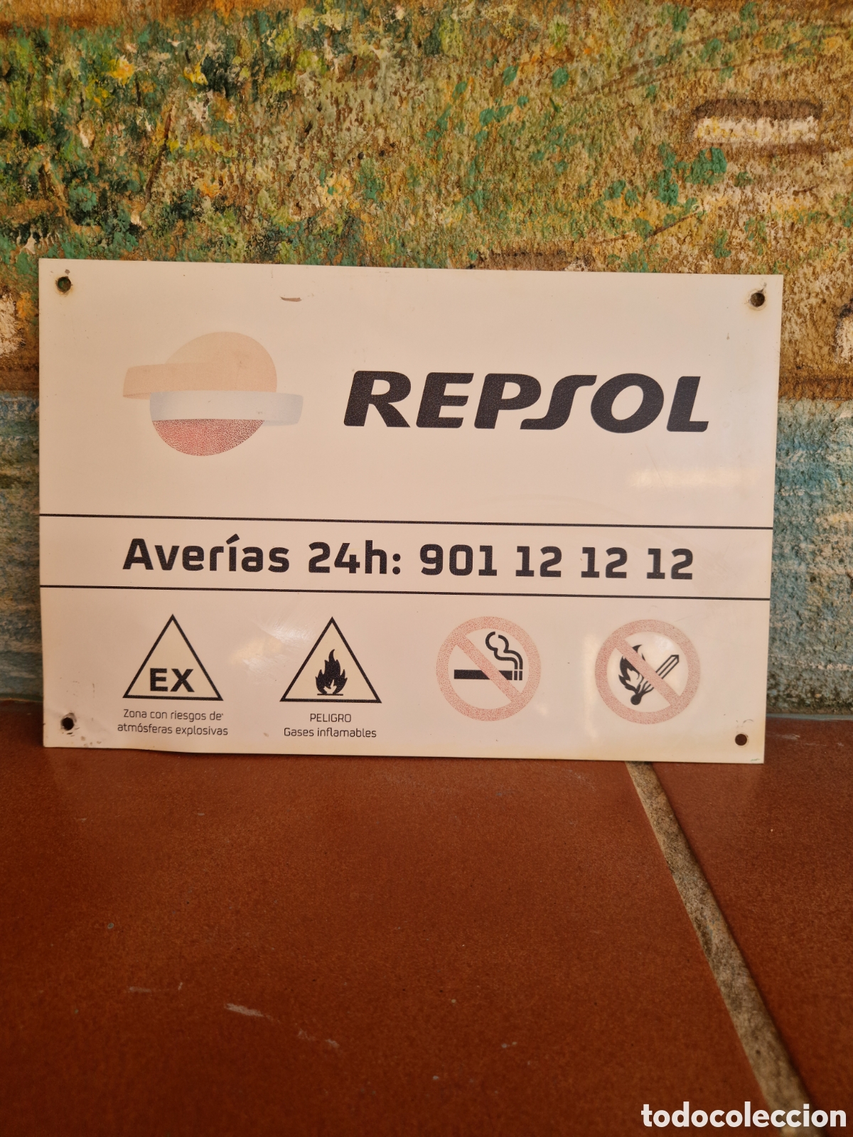 Carteles: Cartel Placa Repsol chapa - Foto 4