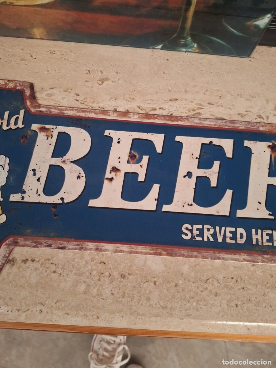 Carteles: Cerveza letrero &rdquo;ICE COLD BEER SERVED HERE&rdquo; - Foto 3