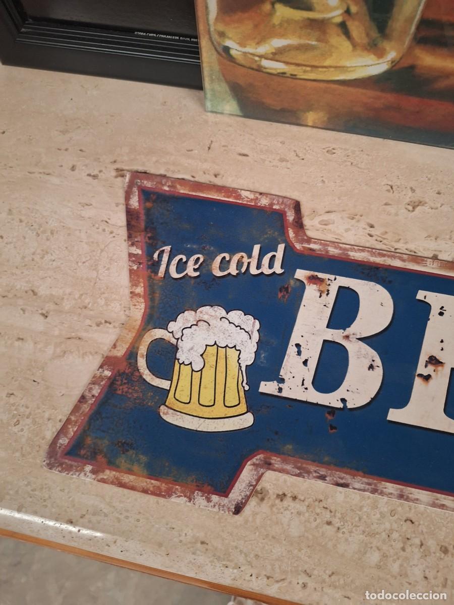 Carteles: Cerveza letrero &rdquo;ICE COLD BEER SERVED HERE&rdquo; - Foto 4