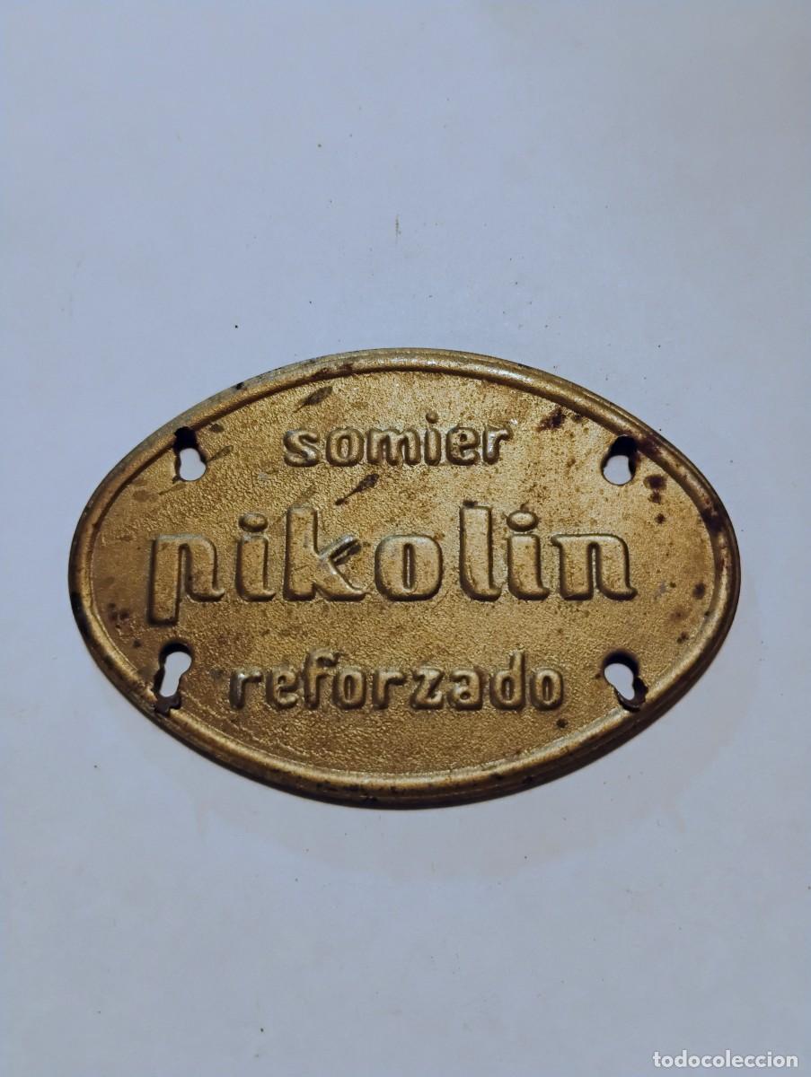 Carteles: Chapa Pikolin de antiguo somier - Foto 1