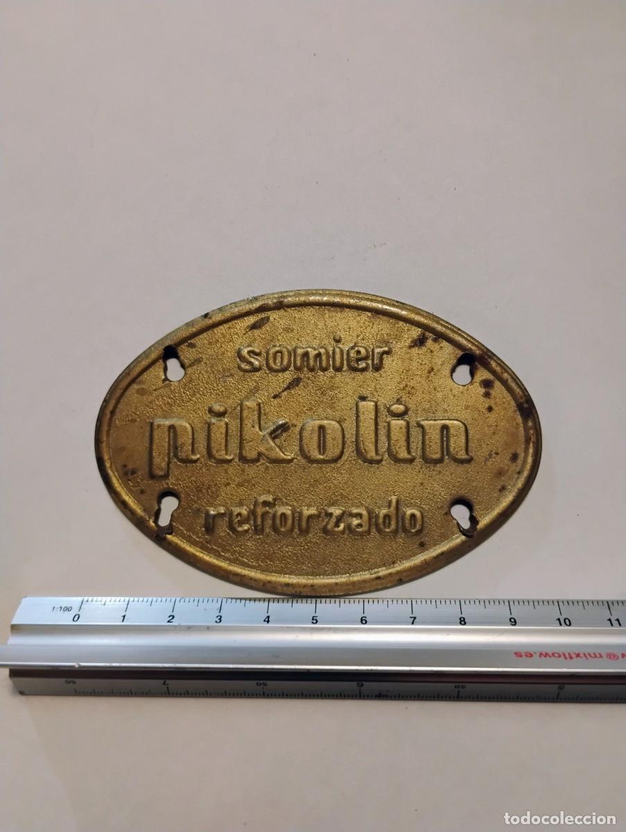 Carteles: Chapa Pikolin de antiguo somier - Foto 2