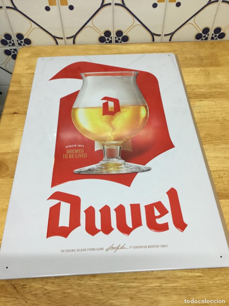 Affiches: DUVEL - GRAN CARTEL CHAPA PUBLICIDAD CERVEZA BELGA