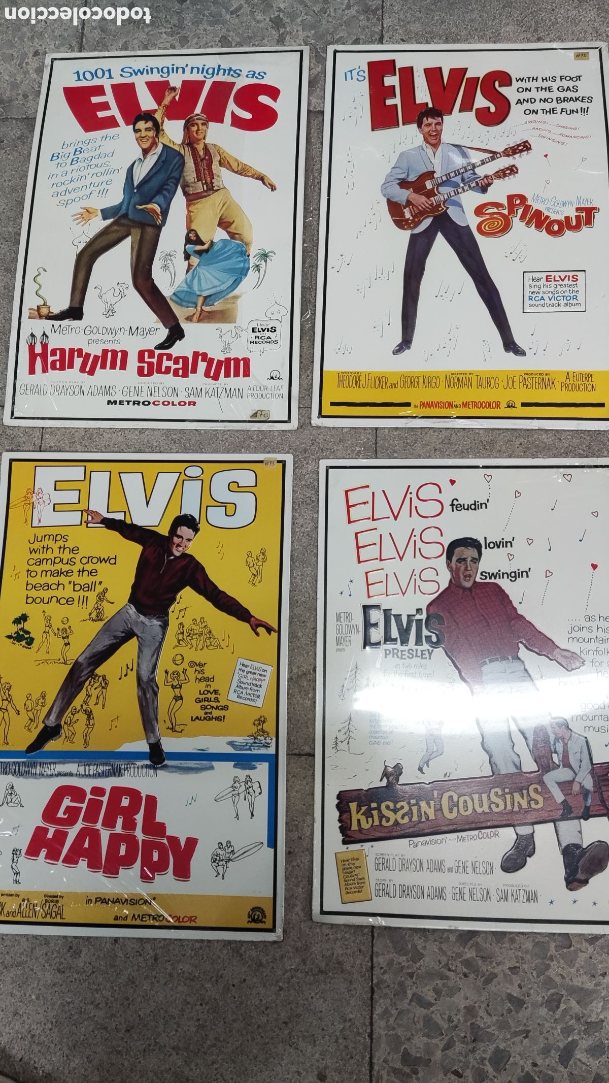 Carteles: Cuatro chapas de Elvis Presley - Foto 1