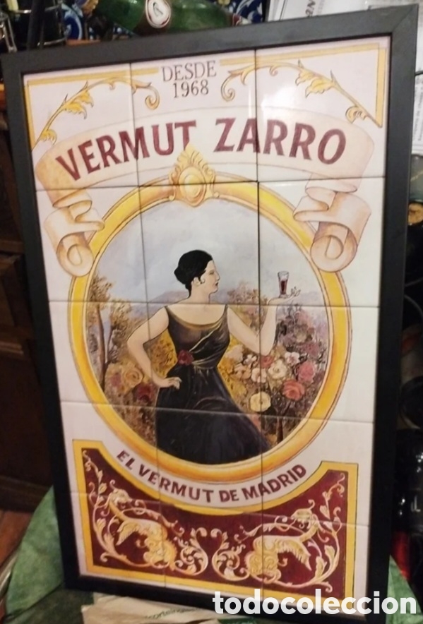 Carteles: Cuadro azulejo vermut publicidad - Foto 1