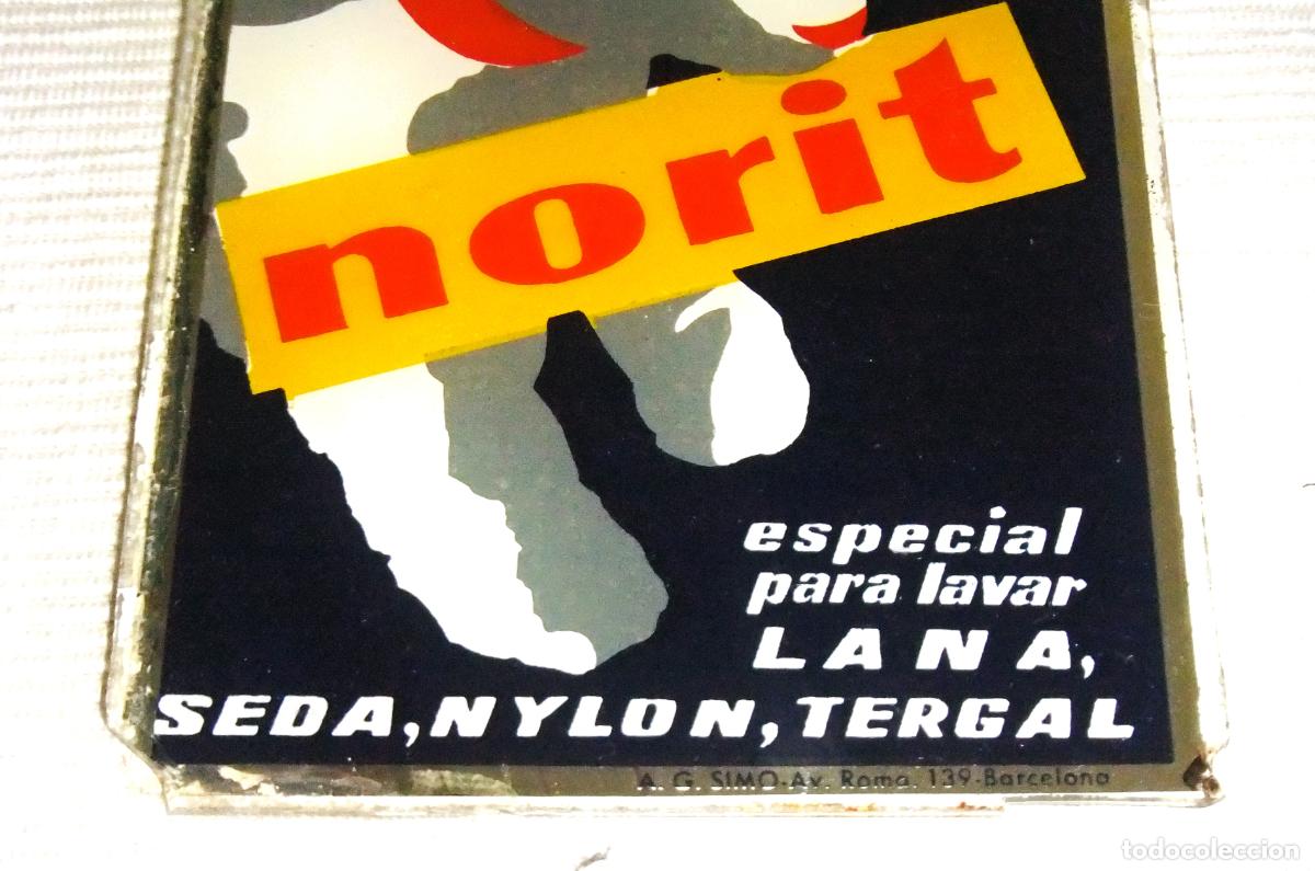 Carteles: ANTIGUO ESPEJO PUBLICITARIO NORIT - Foto 3