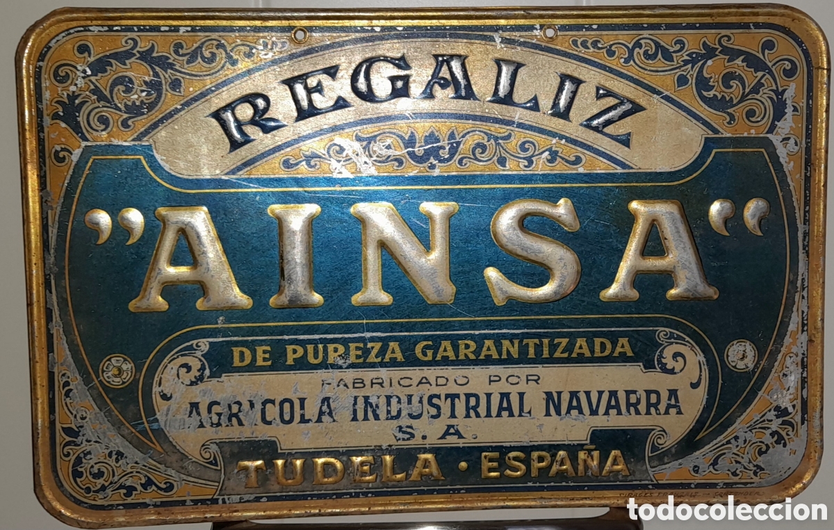 Carteles: Chapa publicidad regaliz AINSA - Foto 1