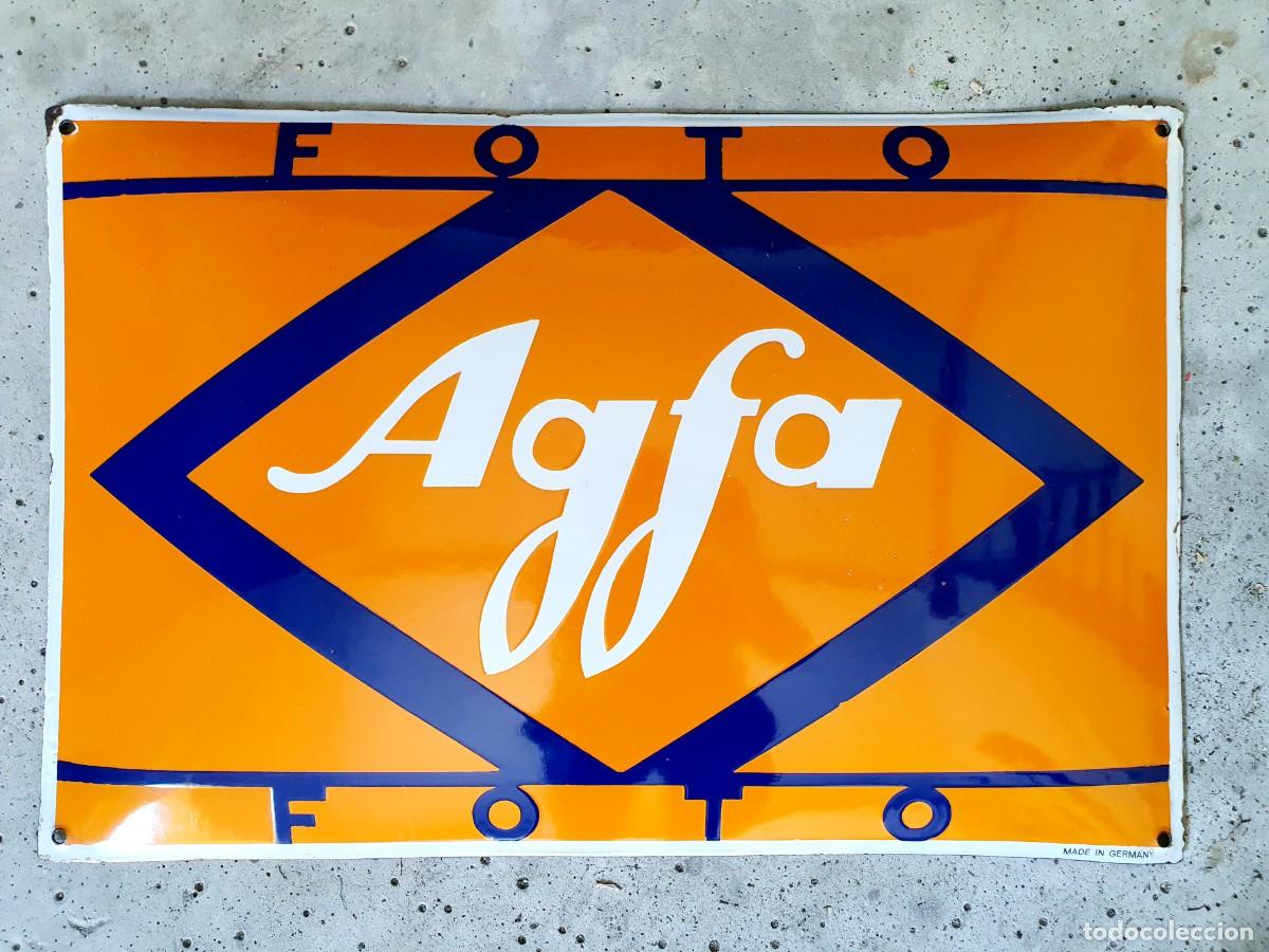 Carteles: Chapa esmaltada de Agfa. 1920. - Foto 6