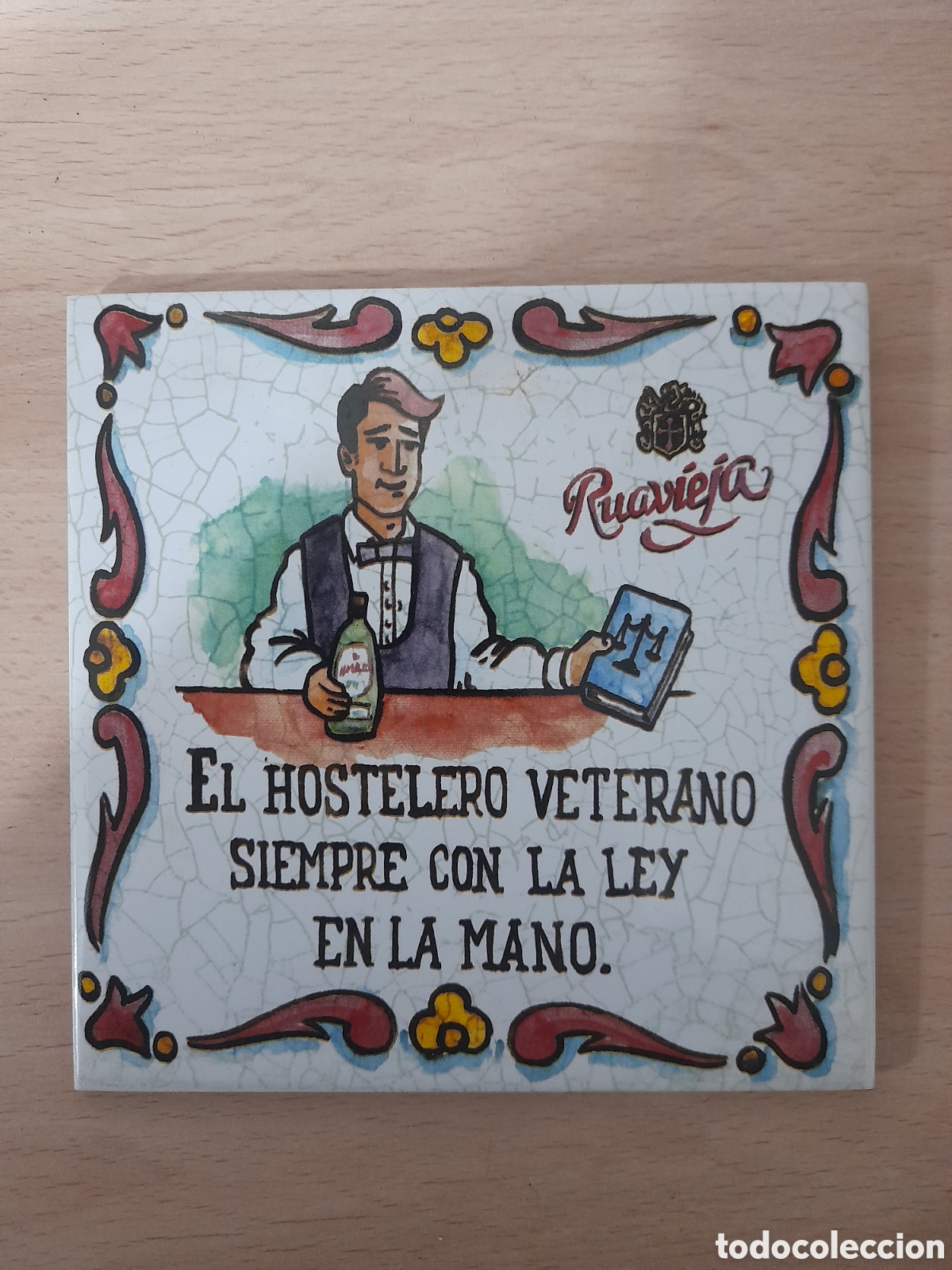 Carteles: Lote de 8 azulejos Ruavieja - Foto 4
