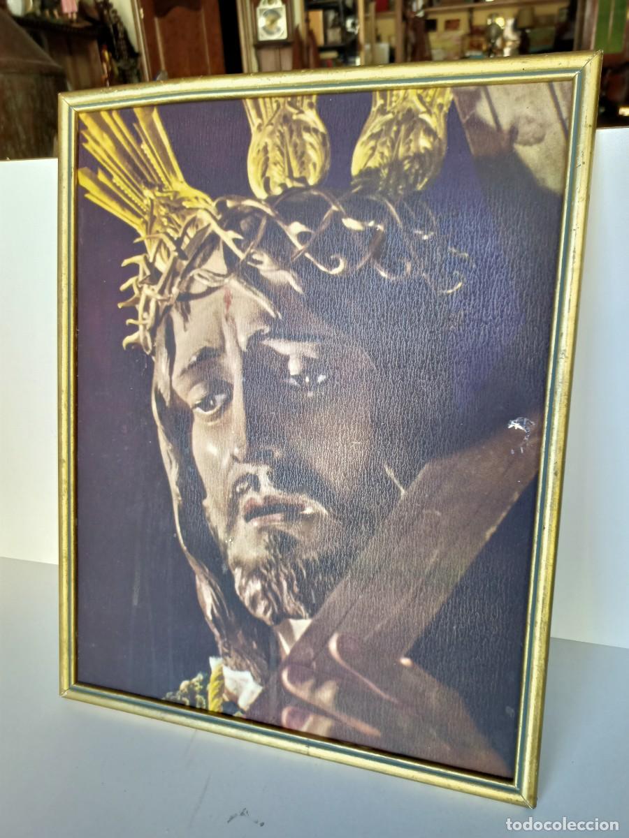Carteles: Cuadro de Cristo, litograf&iacute;a en chapa - Foto 1