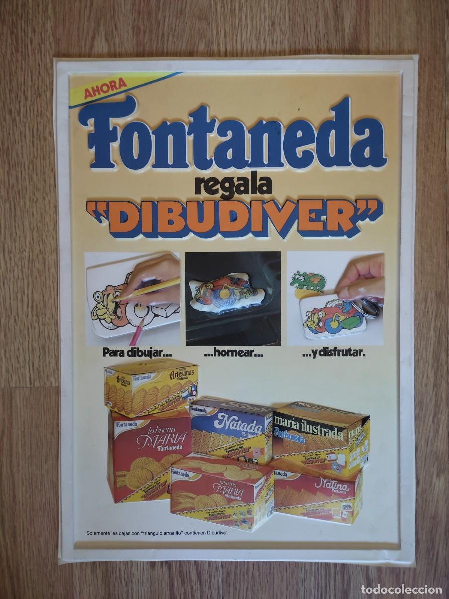Affiches: CARTEL RELIEVE PROMOCION TIENDA FONTANEDA NO CUETARA DIBUDIVER