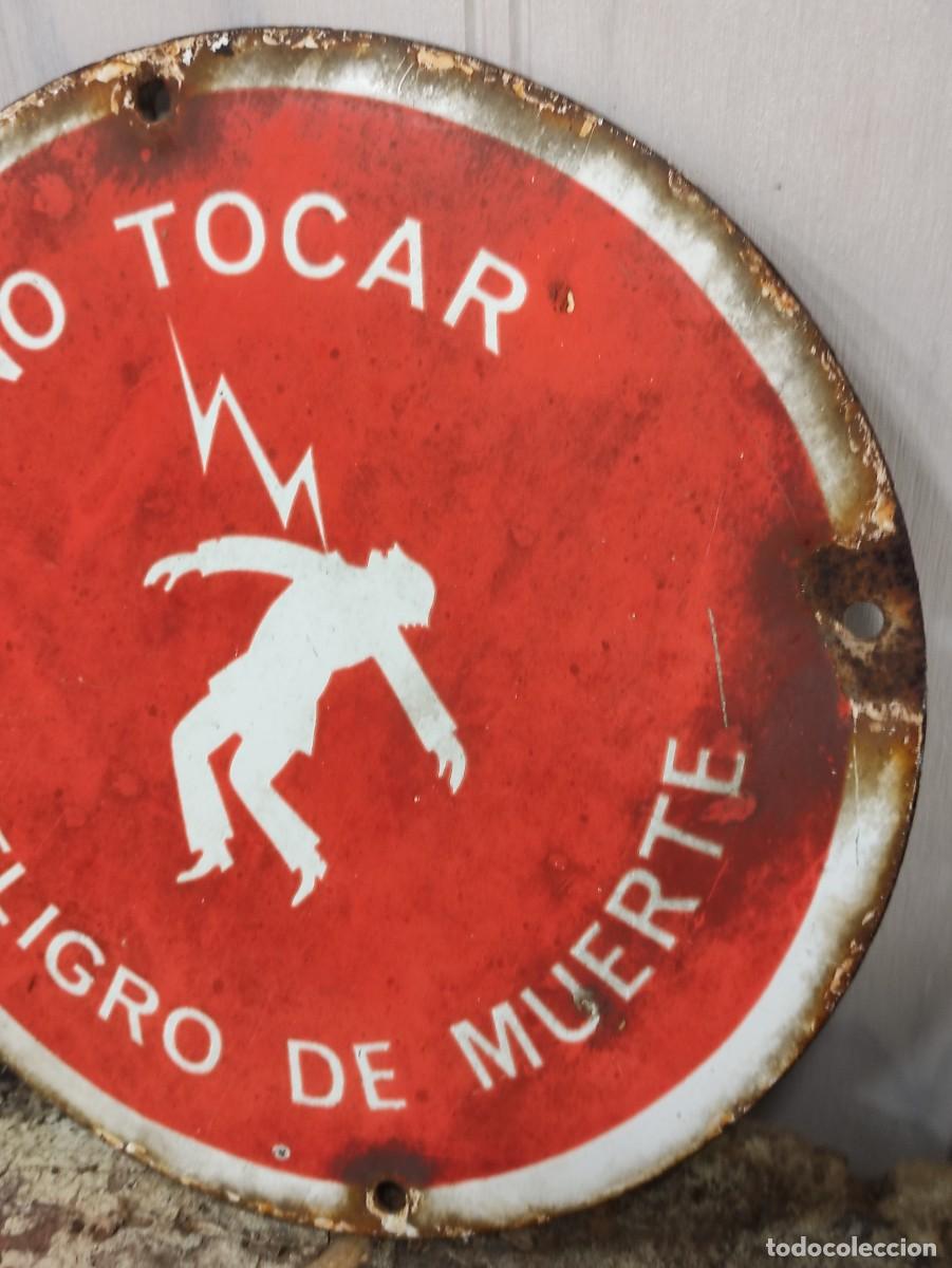 Carteles: Chapa esmaltada no tocar peligro de muerte - Foto 3