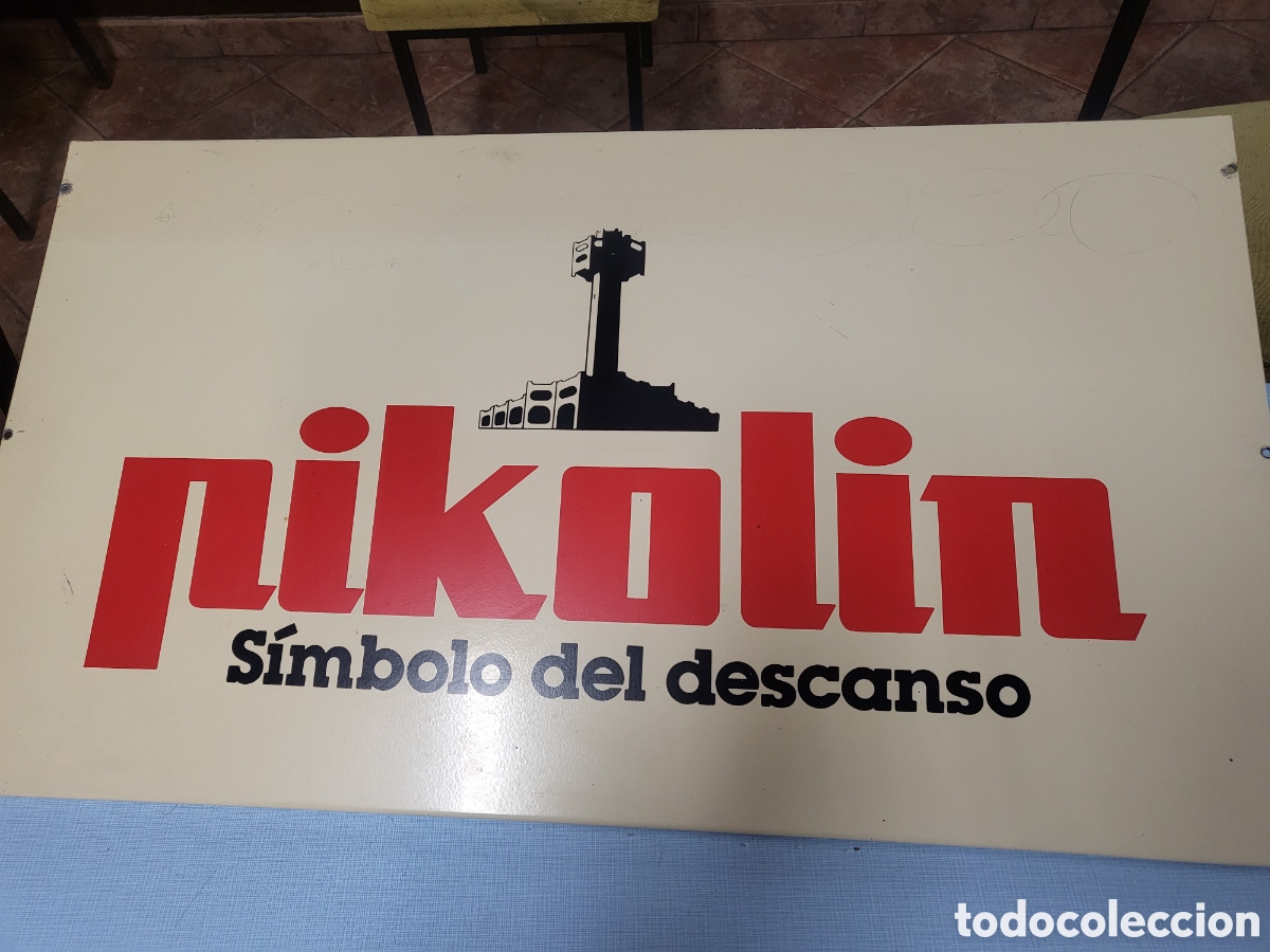 Carteles: Antigua chapa de hierro Pikolin - Foto 6