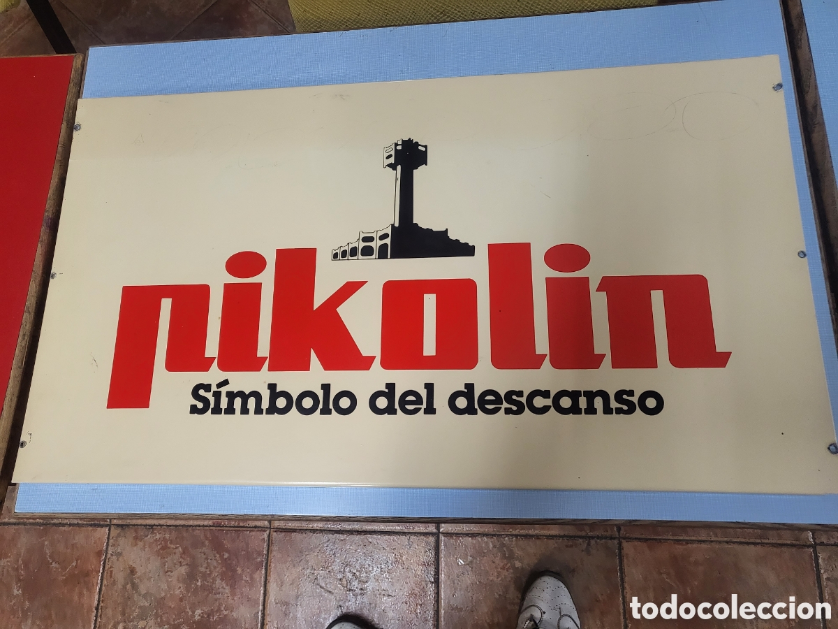 Carteles: Antigua chapa de hierro Pikolin - Foto 1