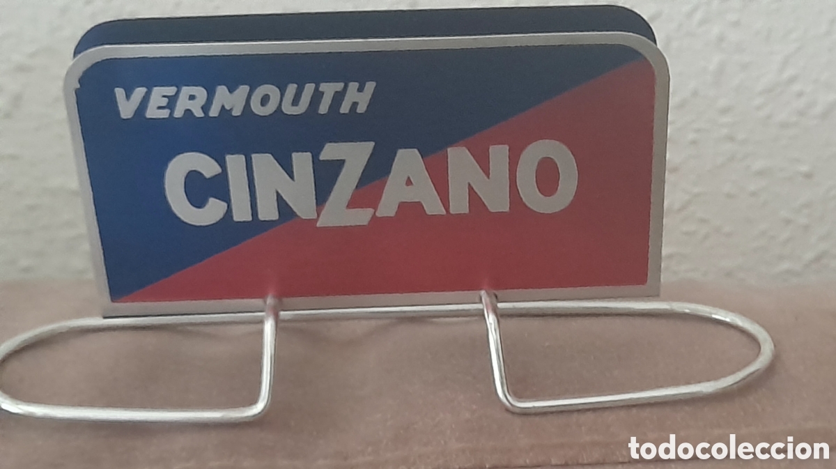 Carteles: Servilletero de chapa CINZANO - Foto 3