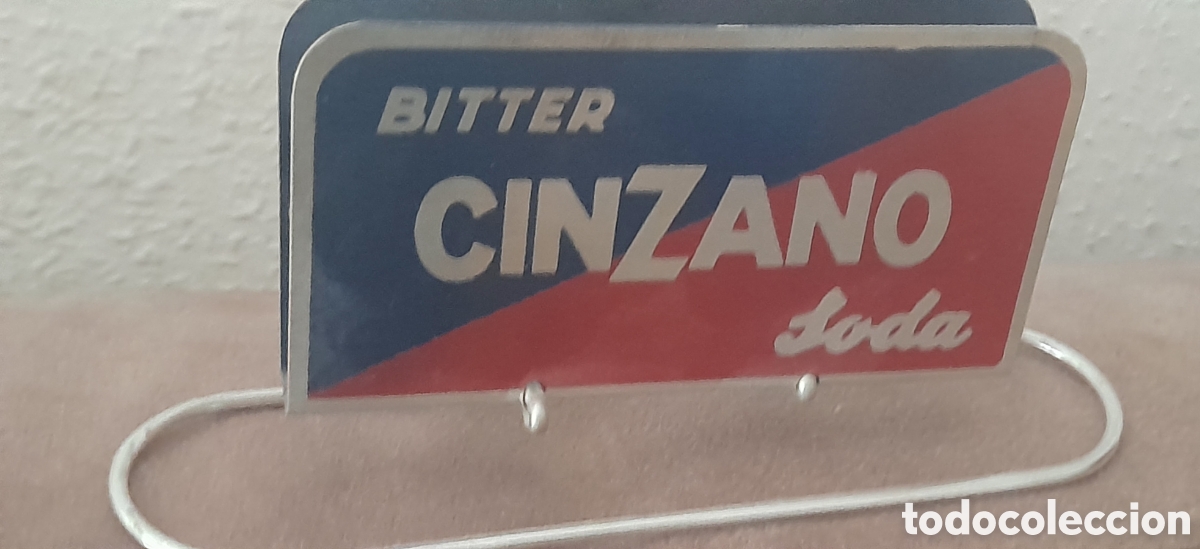 Carteles: Servilletero de chapa CINZANO - Foto 5