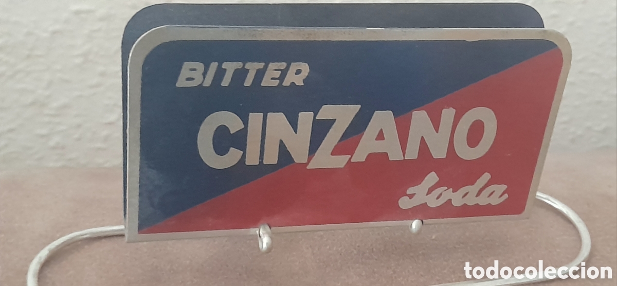 Carteles: Servilletero de chapa CINZANO - Foto 6