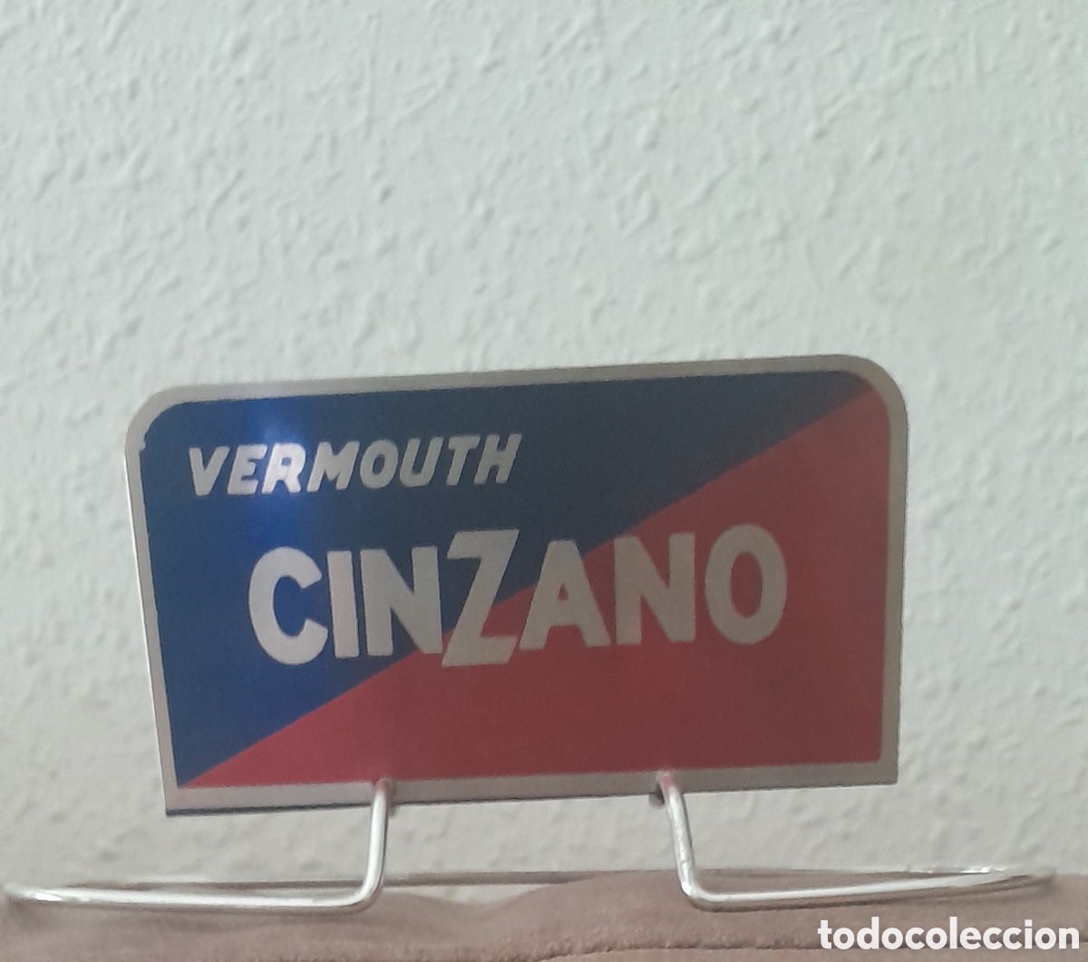 Carteles: Servilletero de chapa CINZANO - Foto 1