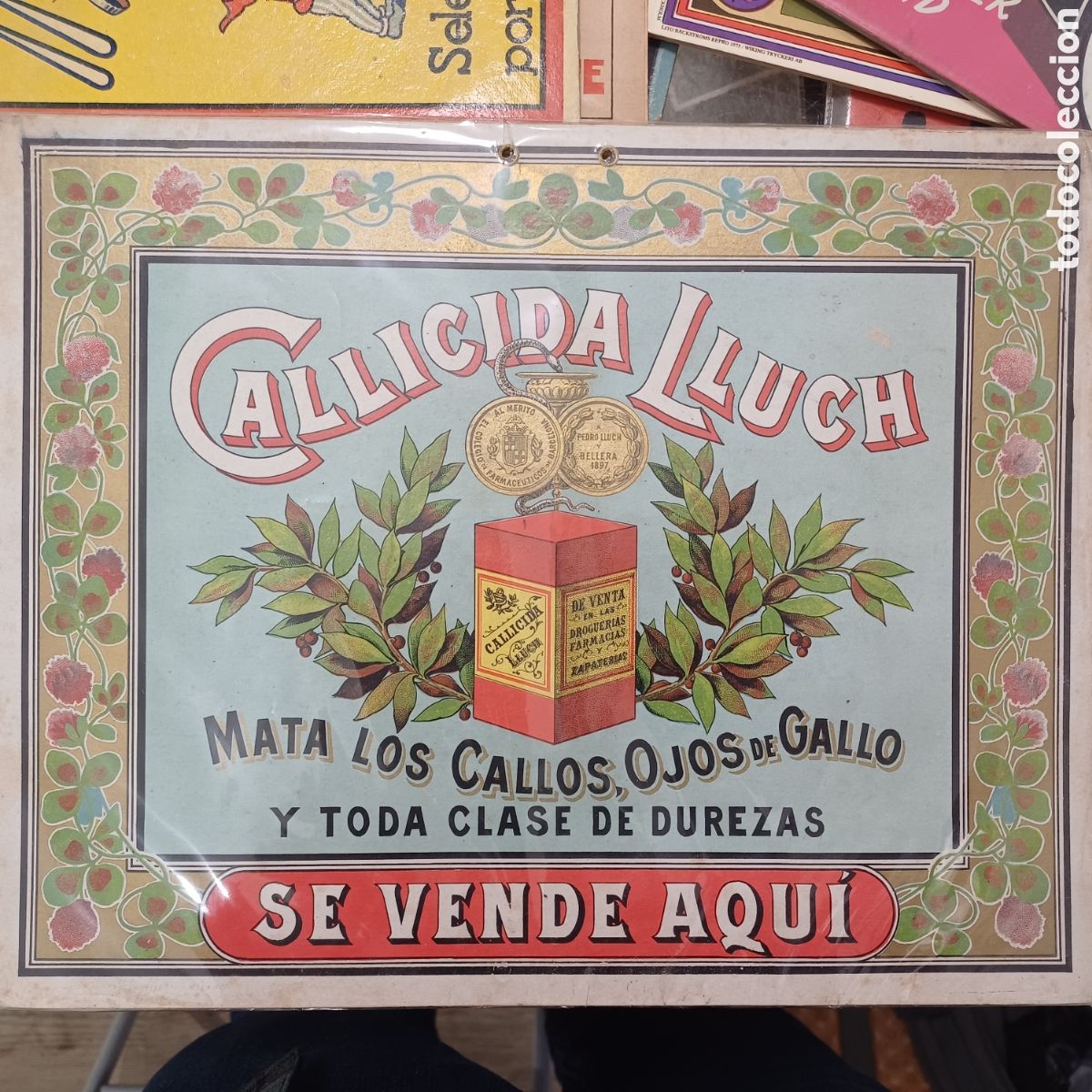 Carteles: Cartel callicida lluch. Original - Foto 1