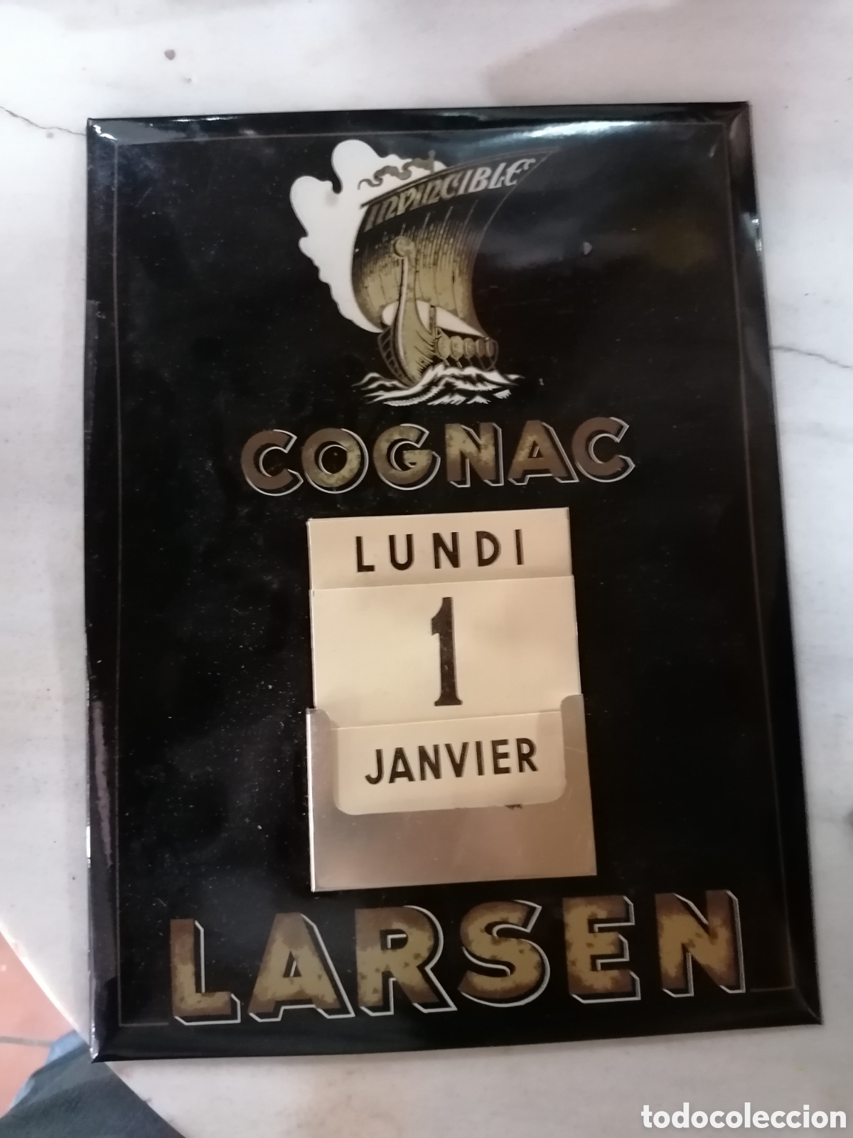 Carteles: Placa publicidad cognac Larsen - Foto 1