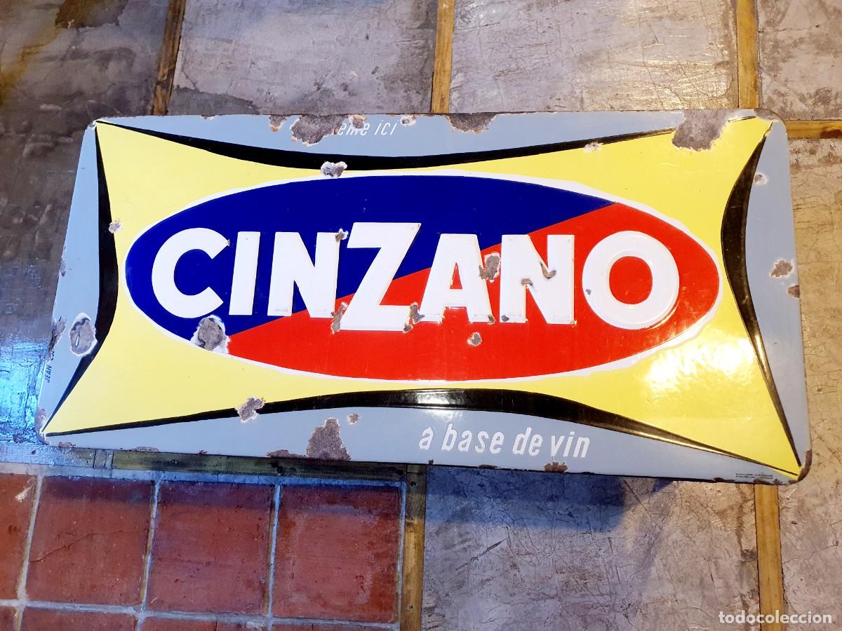 Carteles: Mesa chapa esmaltada Cinzano. 1950. - Foto 3