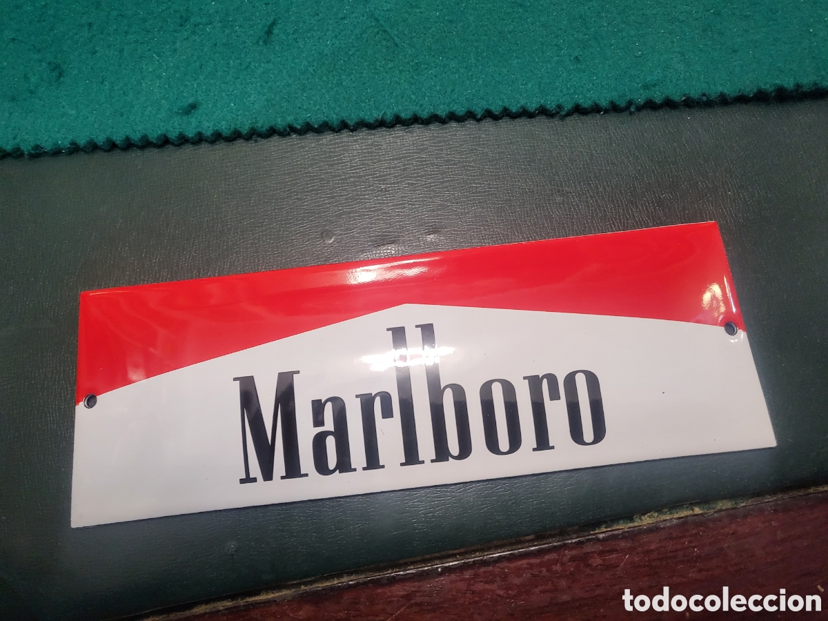 Carteles: Chapa esmalte marlboro - Foto 1