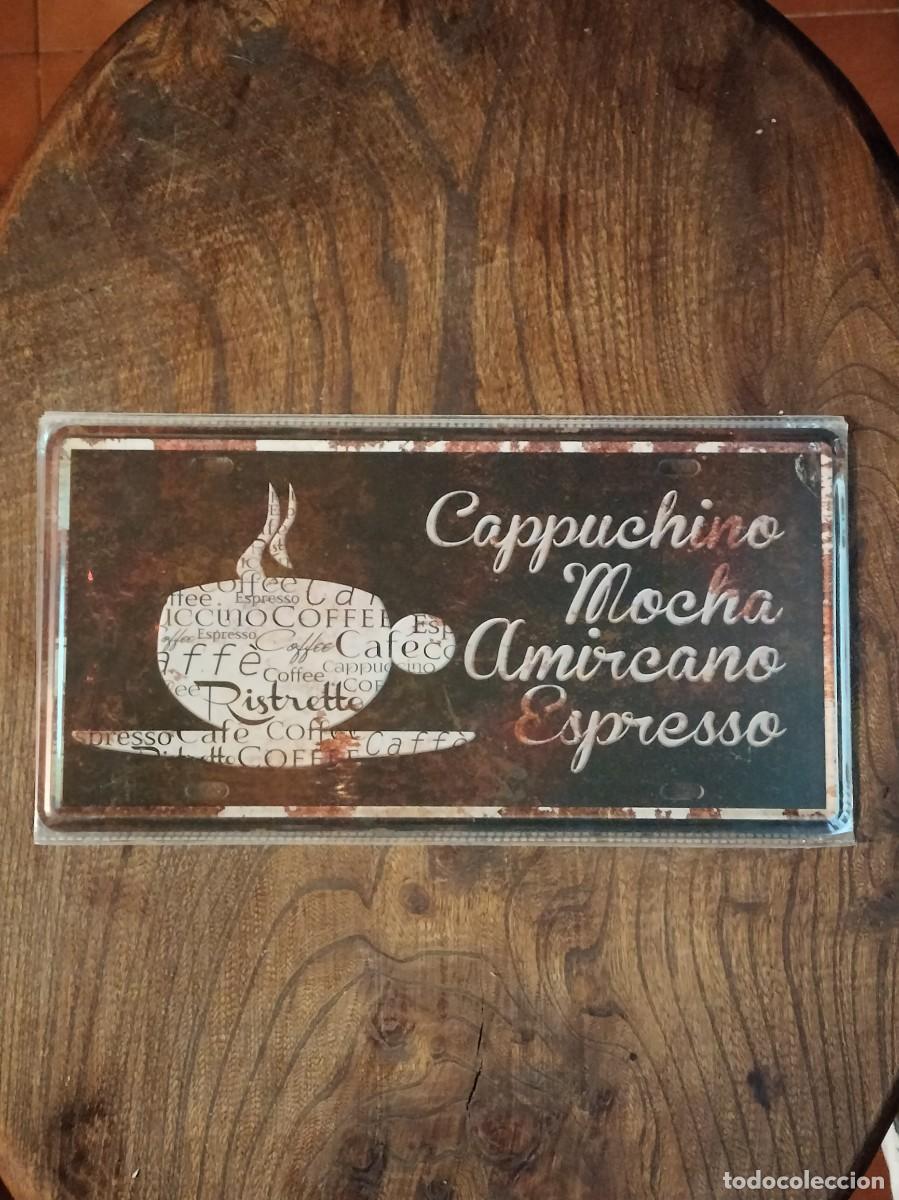 Carteles: Placa met&aacute;lica &rdquo;Coffe&rdquo; - Foto 1