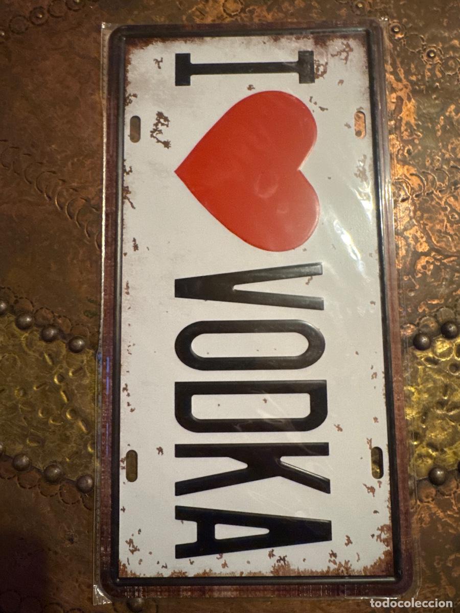 Carteles: Placa met&aacute;lica vodzka bar - Foto 1
