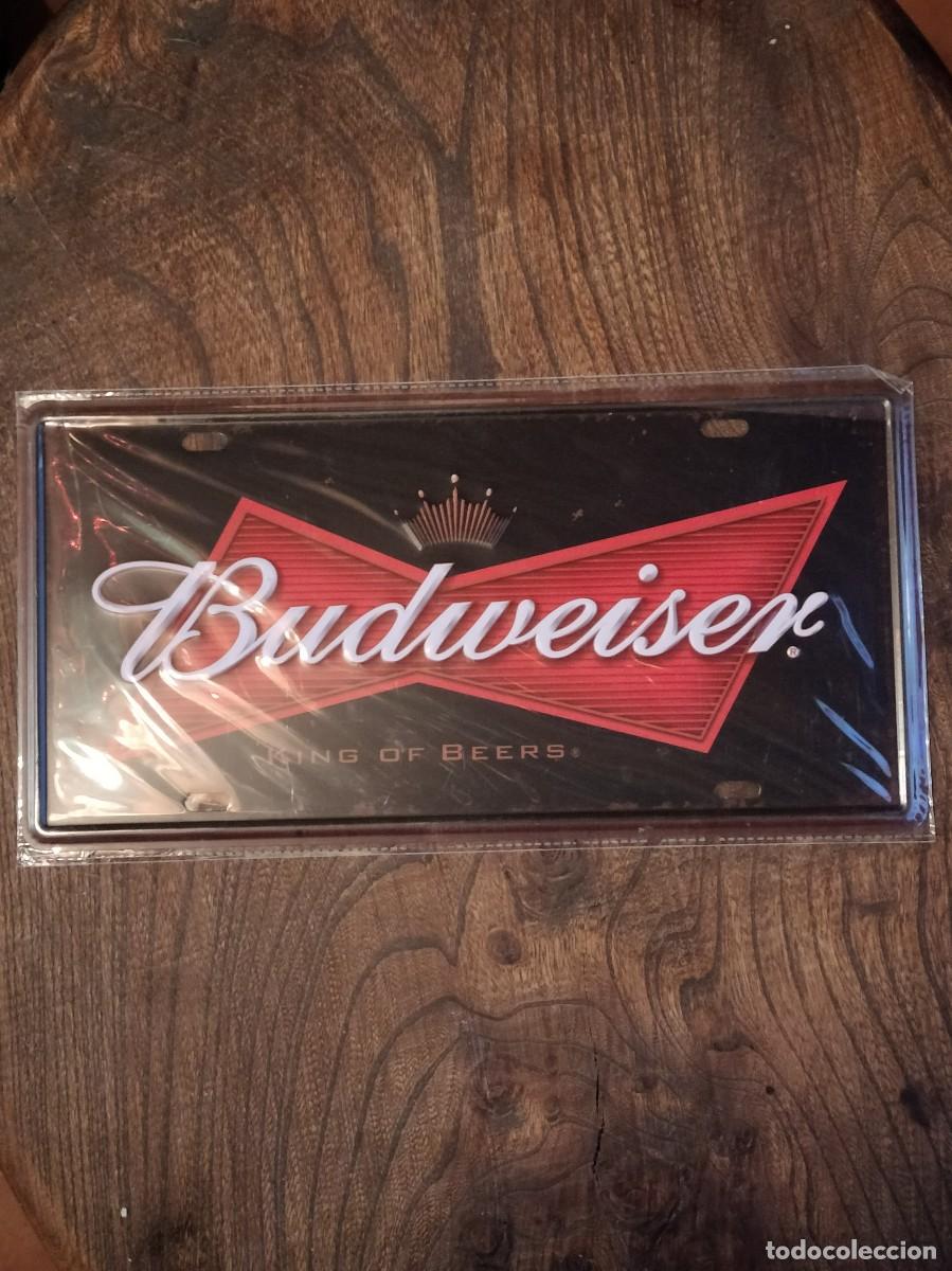 Carteles: Placa met&aacute;lica &rdquo;Budweiser&rdquo; - Foto 1