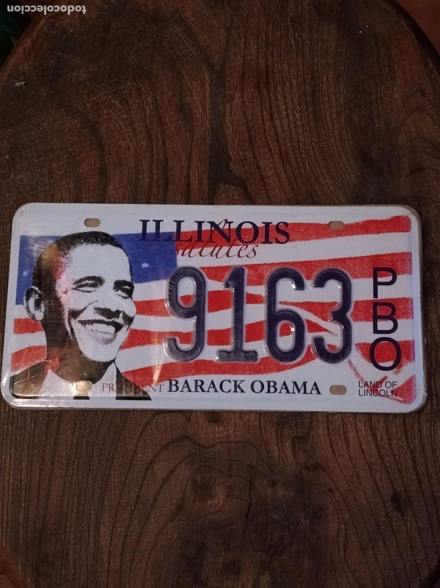 Carteles: Placa met&aacute;lica &rdquo;Obama&rdquo; - Foto 1