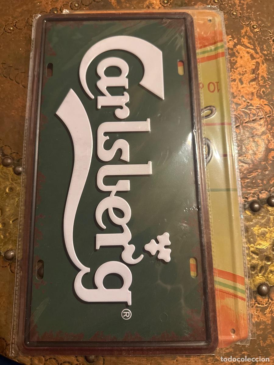 Carteles: Placa met&aacute;lica bar carlsberg - Foto 1
