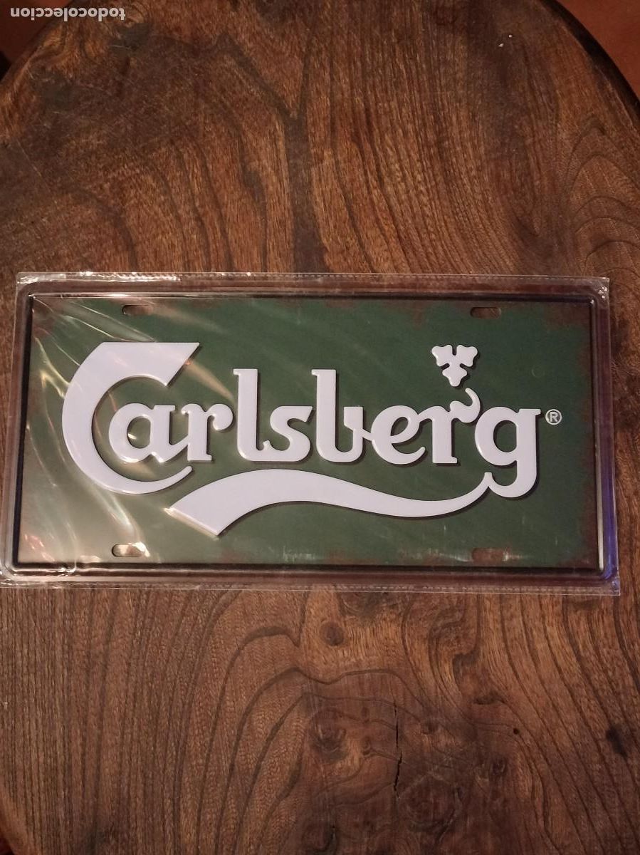 Carteles: Placa met&aacute;lica bar &rdquo;Carlsberg&rdquo; - Foto 1