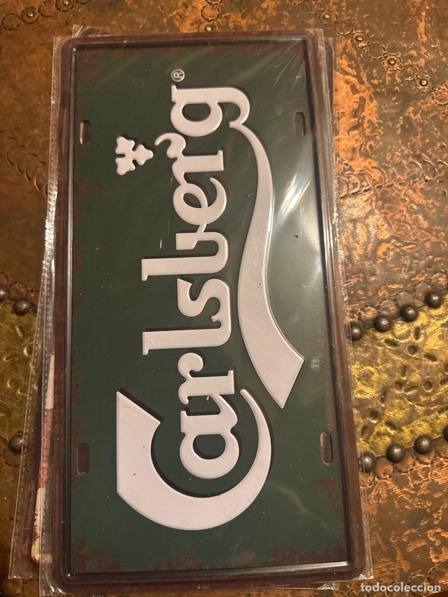 Carteles: Placa met&aacute;lica bar carlsberg - Foto 1