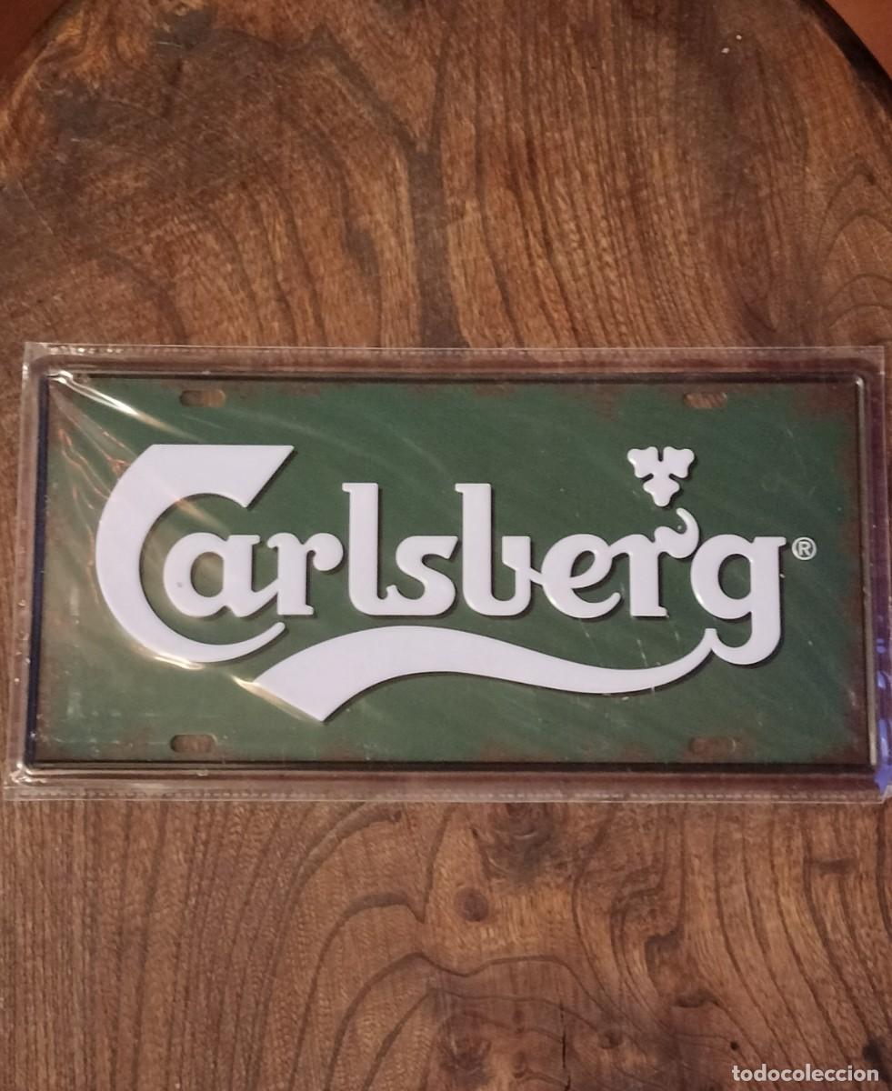Carteles: Placa met&aacute;lica &rdquo;Carlsberg&rdquo; - Foto 1