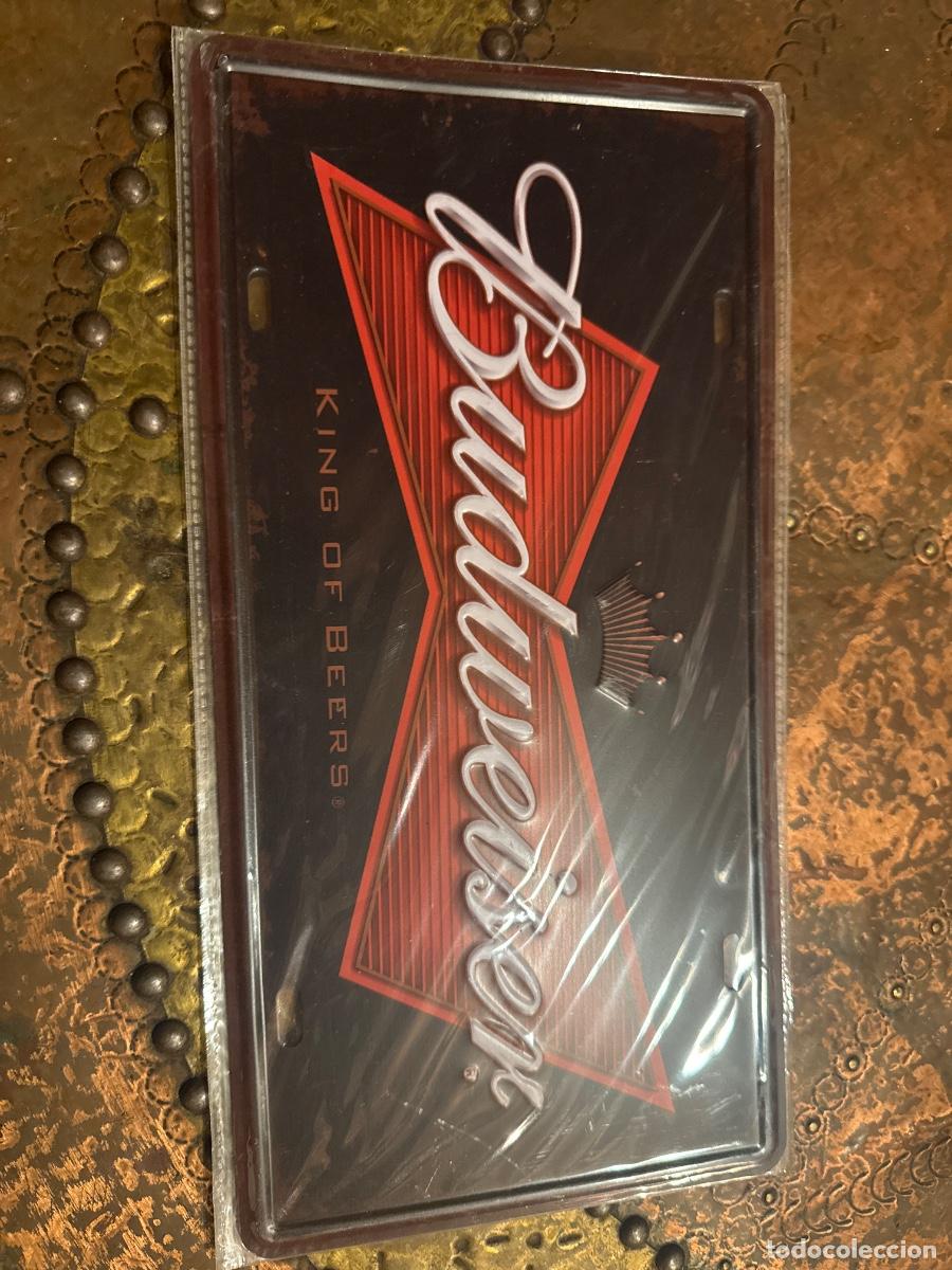 Carteles: Placa met&aacute;lica &rdquo;budweiser&rdquo; - Foto 1