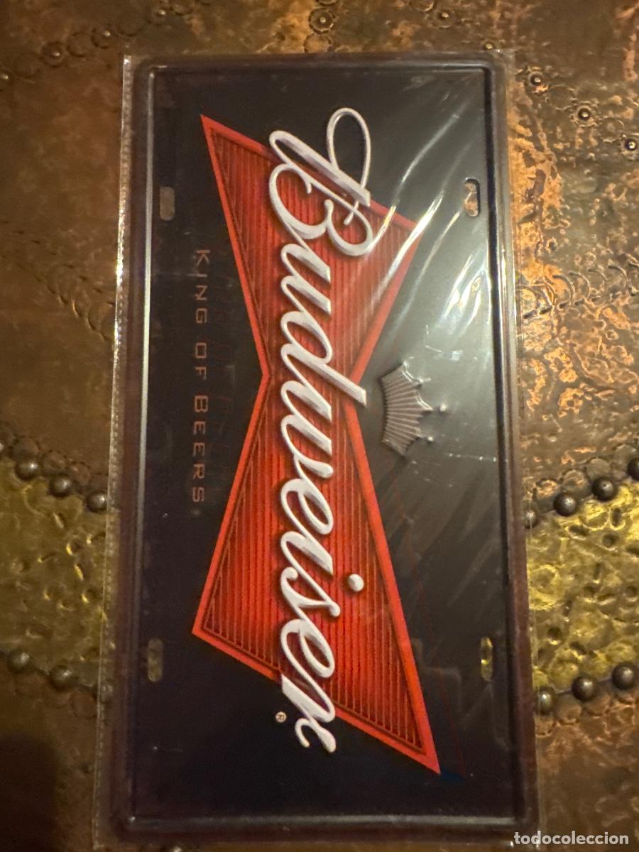Carteles: Placa met&aacute;lica &rdquo;budweiser&rdquo; - Foto 1