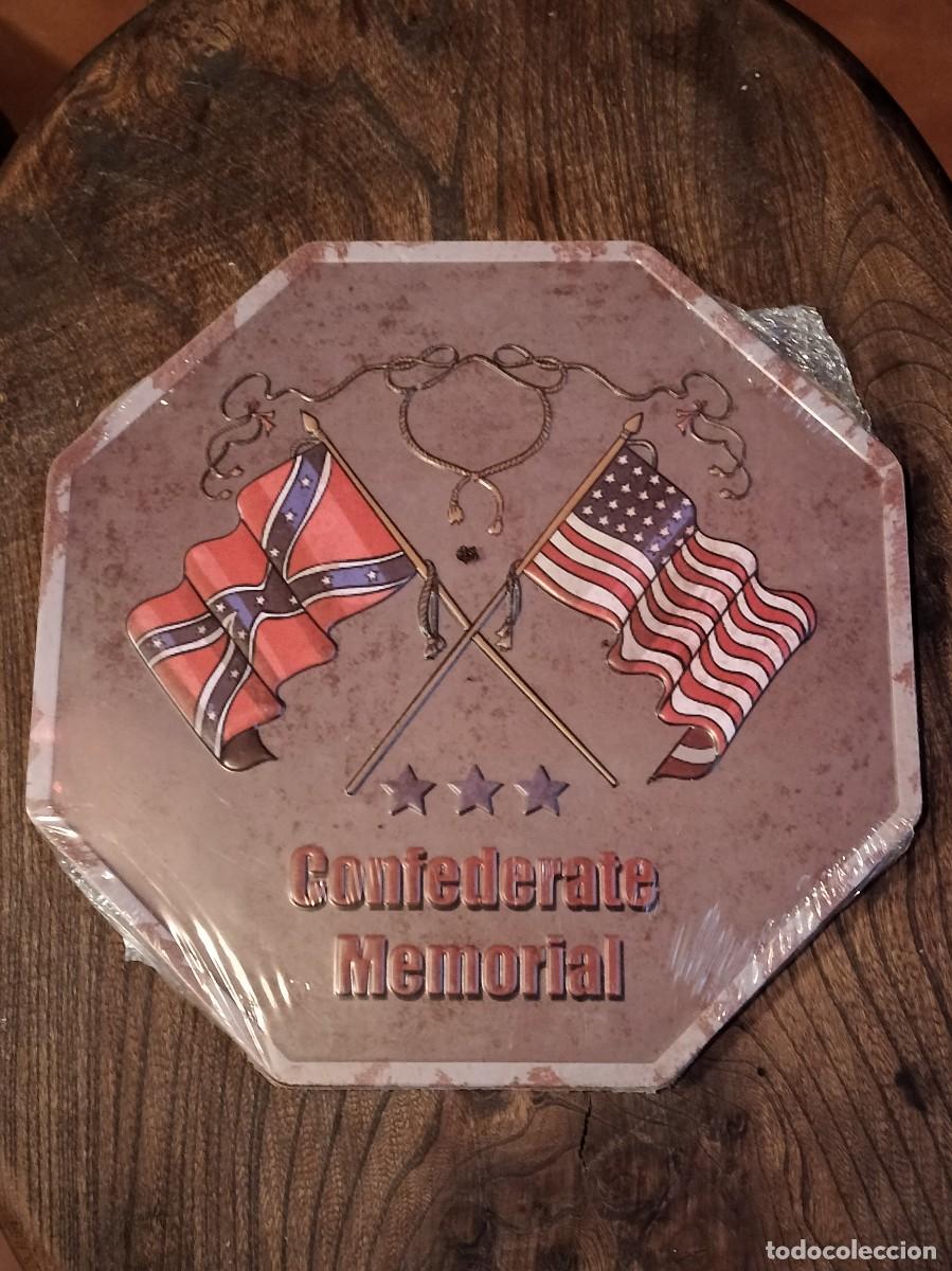 Carteles: Placa met&aacute;lica &rdquo;Confederate Memorial&rdquo; - Foto 1