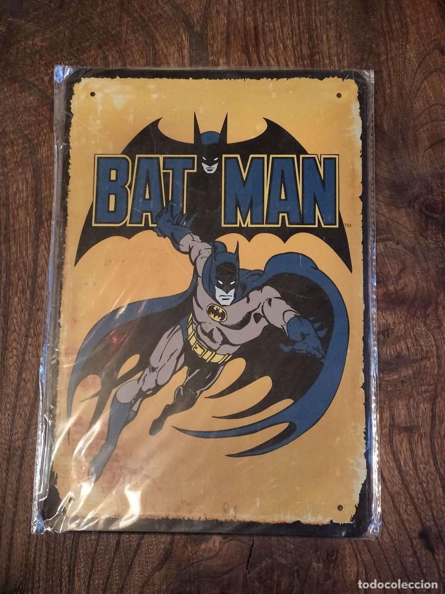 Carteles: Placa met&aacute;lica &rdquo;Batman&rdquo; - Foto 1
