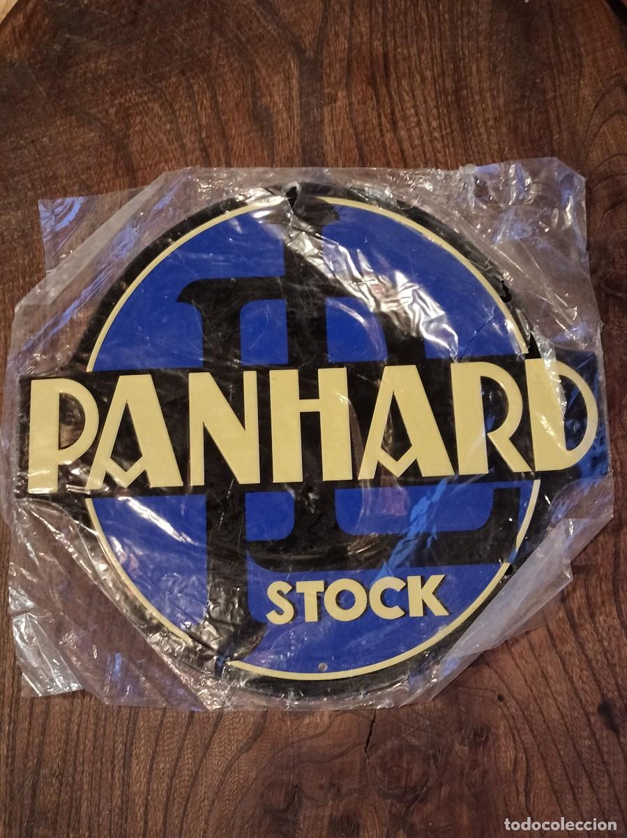 Carteles: Placa met&aacute;lica &rdquo;Panhard&rdquo; - Foto 1