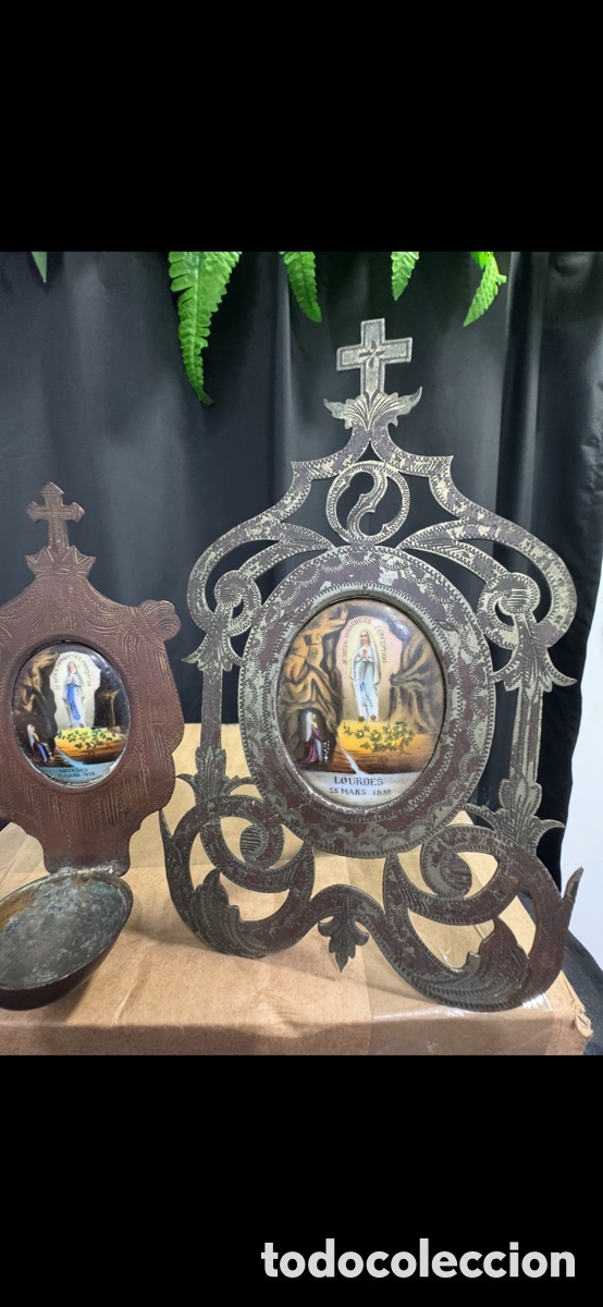 Carteles: Dos esmaltes del siglo XIX (Lourdes)